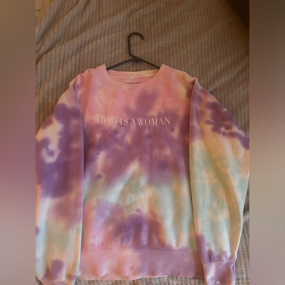 ariana grande god is a woman crewneck🤍
